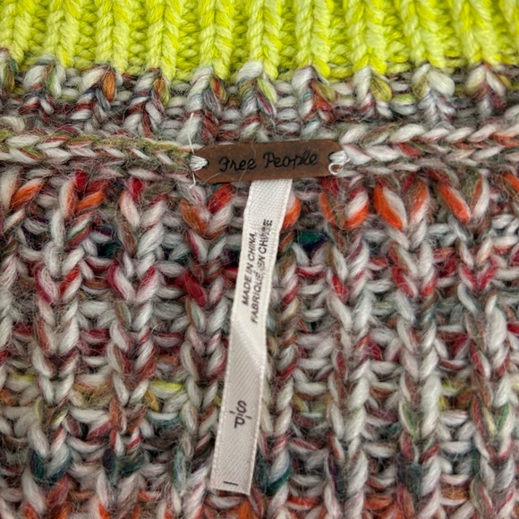 Free People Womens Walk On By Marled Cardigan, Multi Combo Sweater Small EUC - Picture 8 of 16